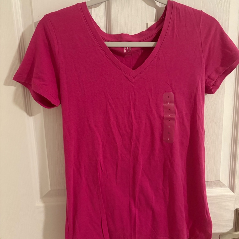 NEW GAP Pink Fitted Short Sleeve T-Shirt
